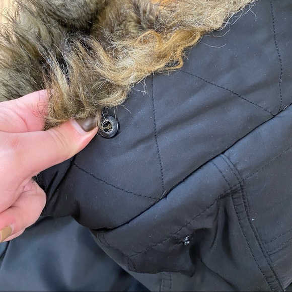 SAM S13 Black Faux Fur Lined Anorak Jacket XL - Picture 12 of 13